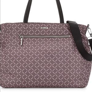 Milly Minis Printed Diaper Bag, Gray